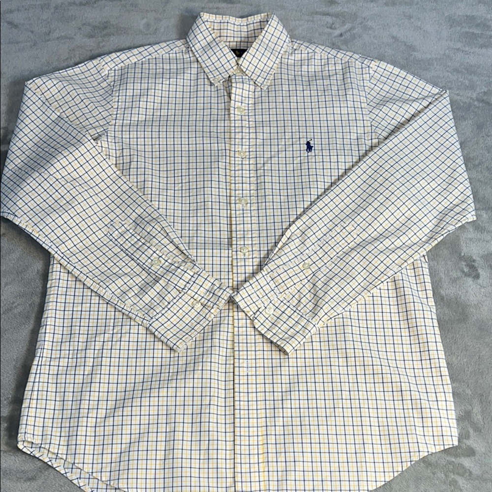 Ralph Lauren Medium Plaid Button Down Long Sleeve Shirt - Picture 9 of 12